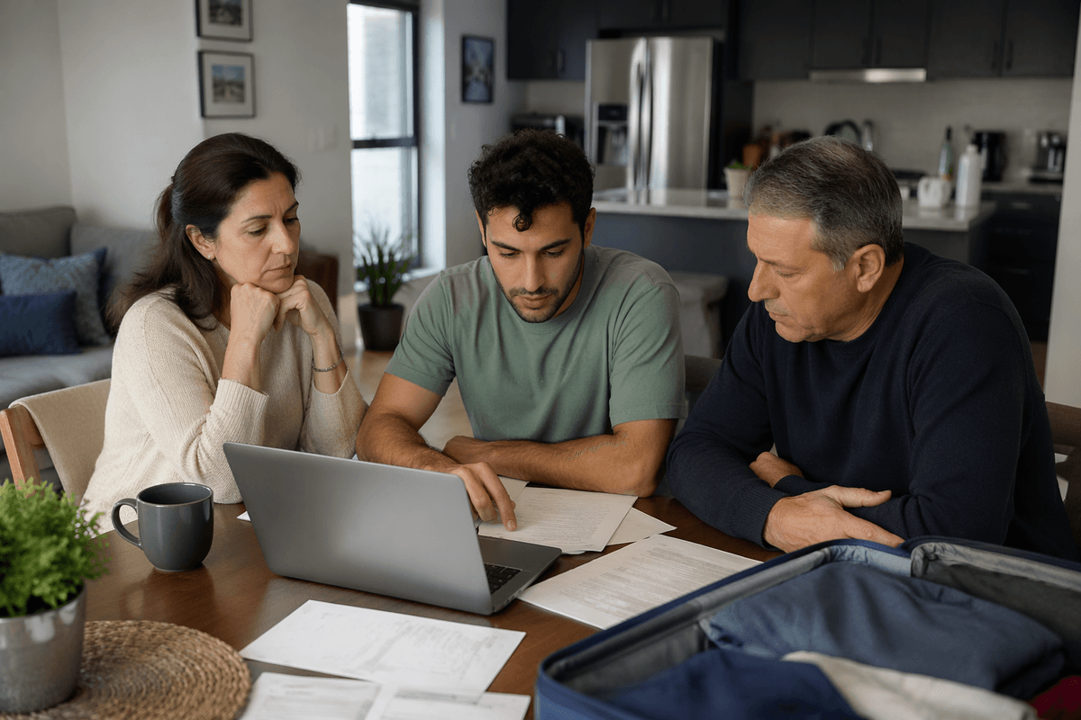 Parents helping adults: tuition, rent, and trips