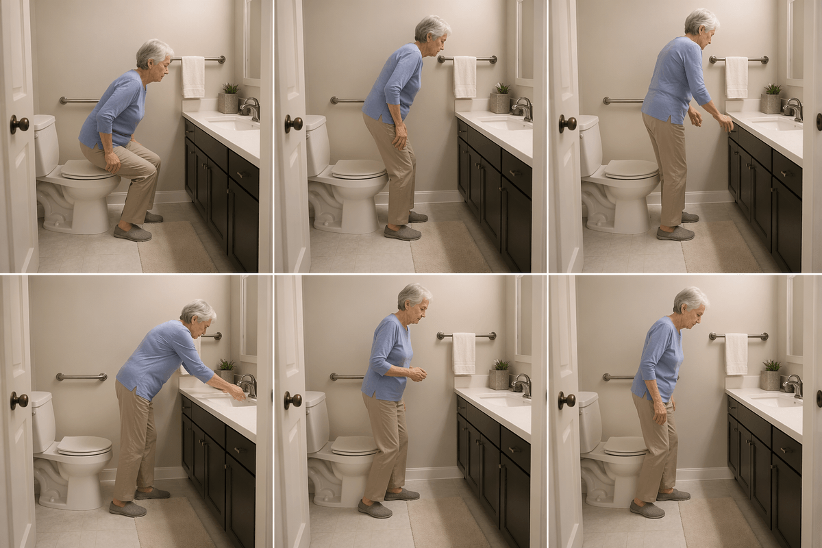 Bathroom movements that quietly amplify fall risk